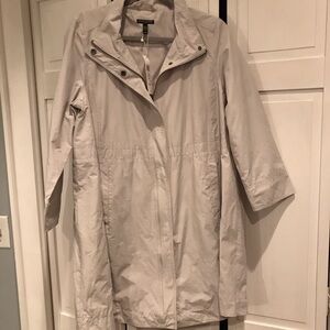 Eileen Fisher NWT stone color , High collared Jacket. PL
